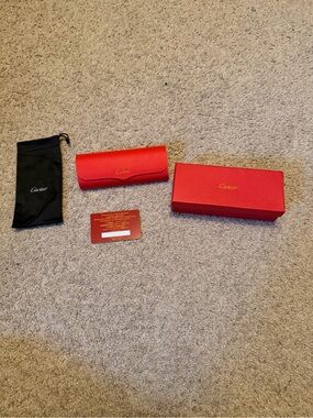 Cartier Red and Gold Authenticity Card